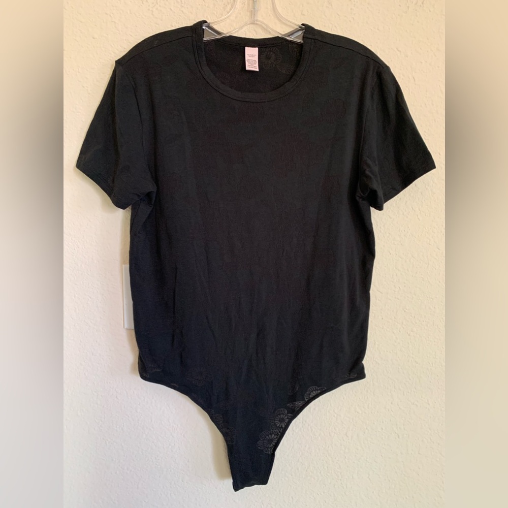 Victoria’s Secret Black Floral Bodysuit
